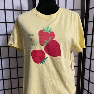 Forever21 Strawberry Cotton Tee